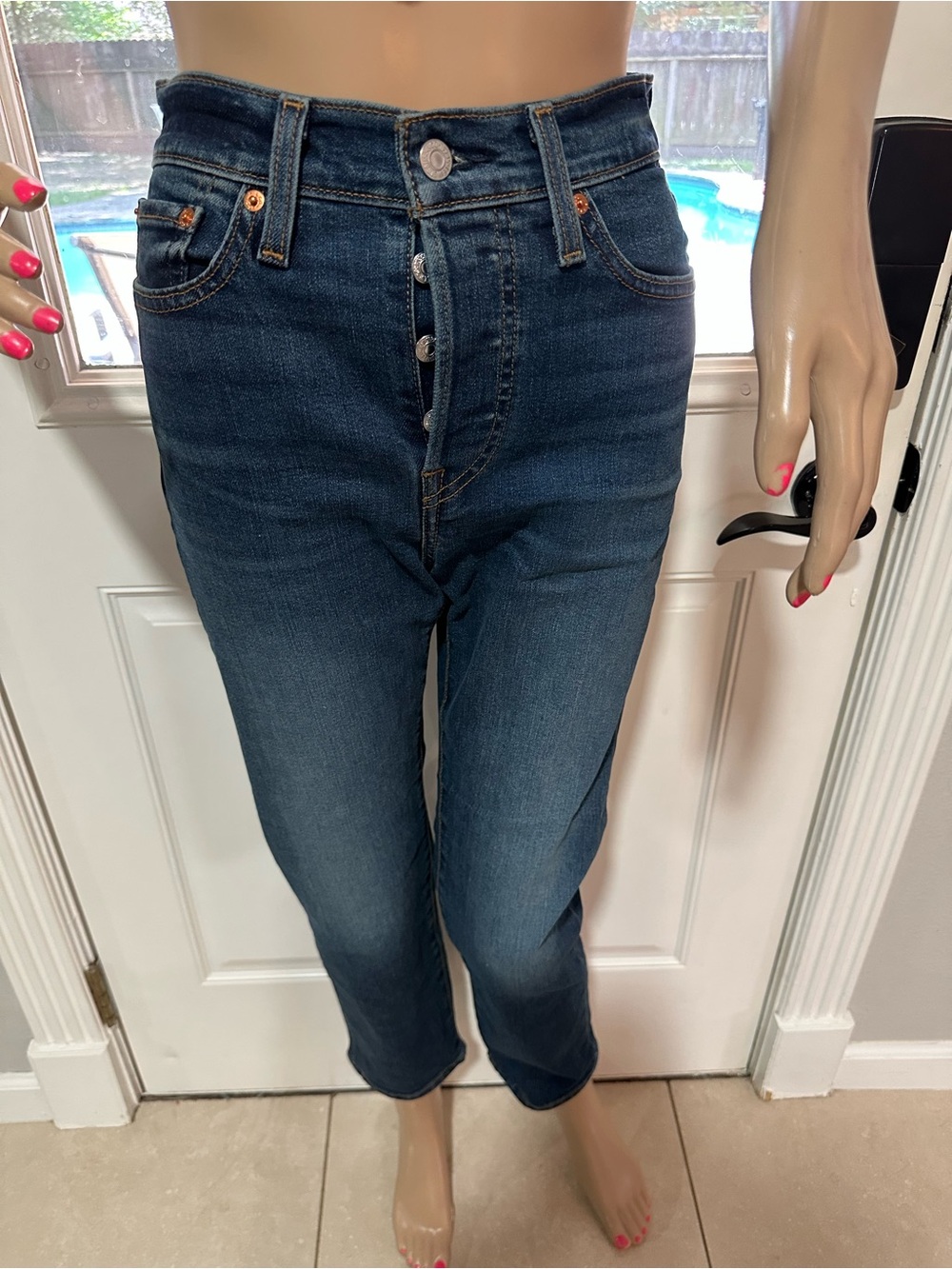Levi's Dark Blue Wedgie Straight
